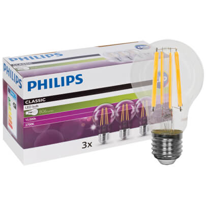 LED-Lampe, MULTPACK CorePro LEDbulb, AGL-Form, klar, E27/7W (60W), 806 lm, 2700K