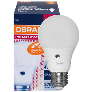 LED-Lampe, PARATHOM  ADVANCED CLASSIC A,  Daylight Sensor, AGL-Form, matt,  E27/5W (40W), 470 lm