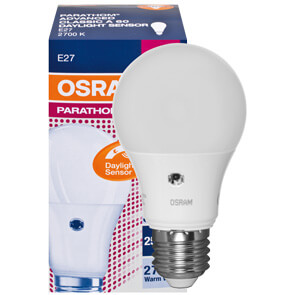 LED-Lampe, PARATHOM  ADVANCED CLASSIC A,  Daylight Sensor, AGL-Form, matt,  E27