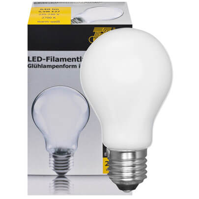 LED-Filament-Lampe,  AGL-Form, matt,  E27/5,5W, 640 lm