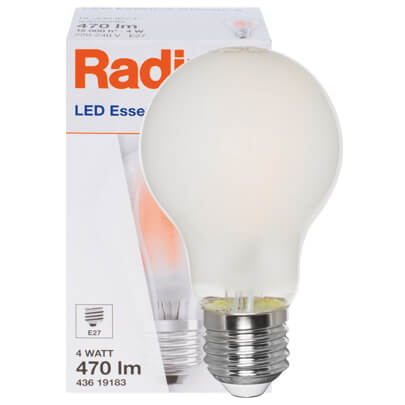 LED-Filament-Lampe,  RaLED ESSENCE CLASSIC,  AGL-Form, matt, E27, 2700K