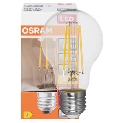 LED-Filament-Lampe, CLASSIC A, CLICKDIM, AGL-Form, klar, E27/6,5W (60W), 806 lm, 2700K