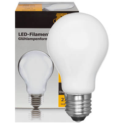 LED-Filament-Lampe,  AGL-Form, matt,  E27