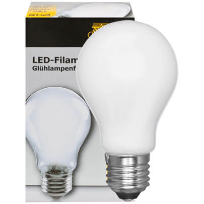 LED-Filament-Lampe,  AGL-Form, softwei,  E27/4W, 400 lm, 2700K