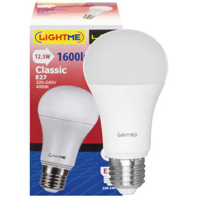 LED-Lampe, AGL-Form, matt, E27