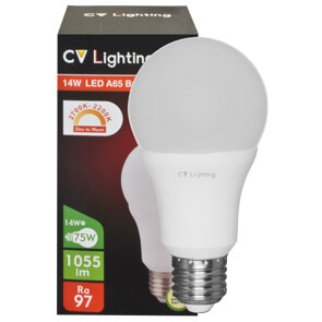 LED-Lampe, CLASSIC DIM TO WARM , AGL- Form, matt, E27 