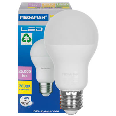 LED-Lampe, CLASSIC, AGL-Form, matt E27, 2800K