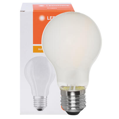 LED-Filament-Lampe, CLASSIC A DIM CRI97 S, AGL-Form, matt, E27, 2700K