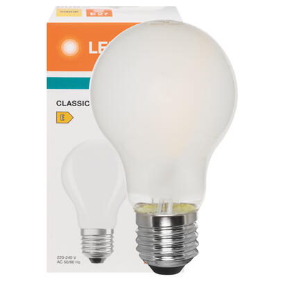 LED-Filament-Lampe, CLASSIC A VALUE, AGL-Form, matt, E27/7W (40W), 806 lm, 3000K