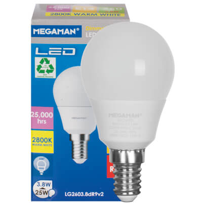 LED-Lampe, CLASSIC, Tropfen-Form, matt, E14/3,8W (25W), 250 lm, 2800K