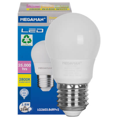 LED-Lampe, CLASSIC, Tropfen-Form, matt E27/3,8W (25W), 250 lm, 2800K