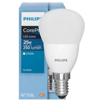 LED-Lampe, CorePro LEDluster, Tropfen-Form, matt, E14, 2700K