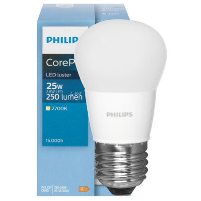 LED-Tropfenlampe, matt, CorePro LEDluster, E27