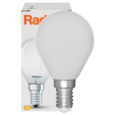 LED-Filament-Lampe, RALED ESSENCE DROP, Tropfen-Form, matt, E14, 2700K
