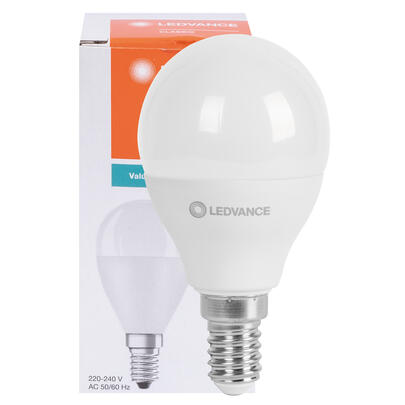 LED-Lampe, CLASSIC P VALUE, Tropfen-Form, opal, E14/6,5W (60W), 806 lm, 2700K