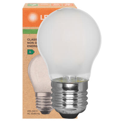 LED-Filament-Lampe, CLASSIC P, Tropfen-Form, matt, E14/1,2W (25W), 255 lm, 2700K