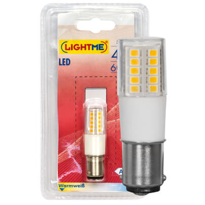 LED-Rhrenlampe, klar, B15d/5,5W (48W), 600 lm, 3000K