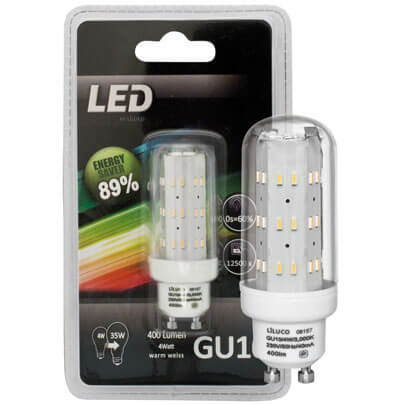 LED-Röhrenlampe, klar, GU10/230V/4W (35W), 400 lm