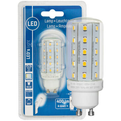 LED-Rhrenlampe, klar, GU10/230V/4W, 400 lm