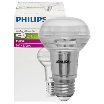 LED-Reflektorlampe, COREPRO LEDSPOT, R63, R80, E27, 2700K