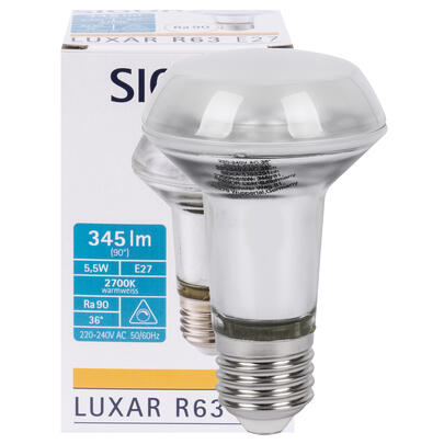 LED-Reflektorlampe, LUXAR, R63, R80, E27, 2700K