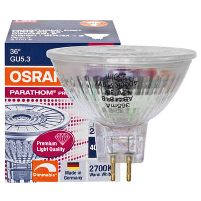 LED-Reflektorlampe, MR16 DIM S,  GU5,3/12V