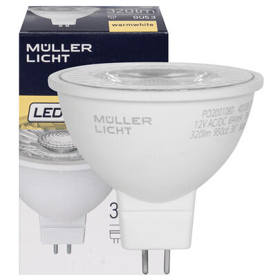 LED-Reflektorlampe, MR16, GU5,3/12V/4W, 320 lm