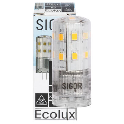 LED-Stiftsockellampe, klar, ECOLUX, klar, G4/12V, 2700K