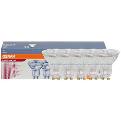 LED-Reflektorlampe, PAR16, 5er-Set, PROMO,  GU10/4,5W (50W), 350 lm