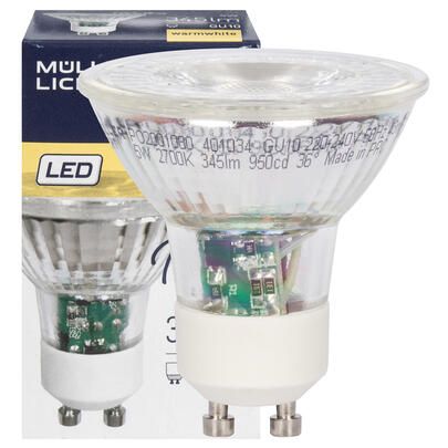 LED-Reflektorlampe, PAR16, GU10/4,5W (50W), 345 lm,  2700K