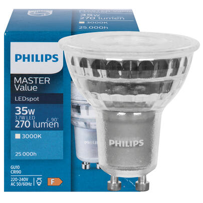LED-Reflektorlampe, PAR16, MASTER LEDSPOT VALUE, GU10/3,7W (35W), 270 lm, 3000K