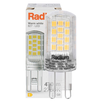 LED-Stiftsockellampe, klar, RaLED PIN40, G9/4,2W (40W), 470 lm, 2700K