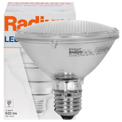 LED-Reflektorlampe, PAR30 LED STAR, E27/10W (75W), 633 lm, 2700K