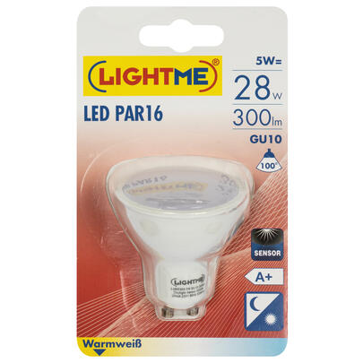  LED-Reflektorlampe, PAR16, PAR16 SENSOR, GU10/5W (28W), 300 lm, mit Dmmerungssensor  