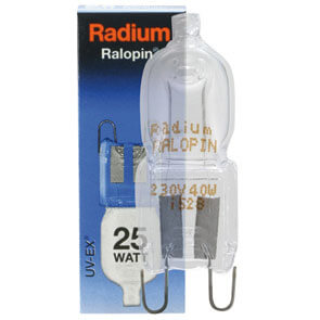 Halogenlampe, Stift RALOPIN XENON, 230V/G9, klar