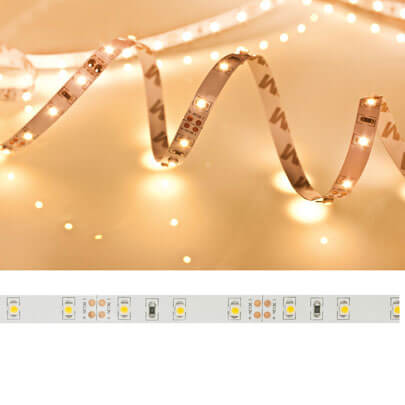 LED-Flexstreifen, 2835-SMD-LEDs/12V/24W, L 5 m, 300 LEDs, ~4,8W/m, ~510 lm/m