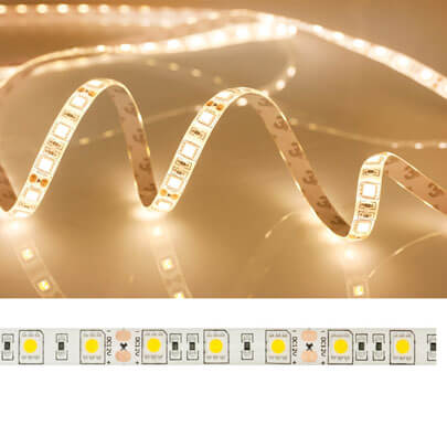 LED-Flexstreifen, 5050-SMD-LEDs/12V/72W, L 5 m, 300 LEDs, ~14,4W/m, ~1.200 lm/m