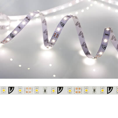 LED-Flexstreifen 3528-SMD-LEDs/24V/24W, L 5 m, 350 LEDs, ~4,8W/m, ~415 lm/m, 4000K