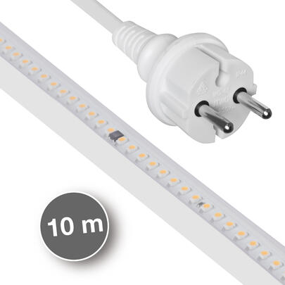 LED-Flexstreifen 230V, Rollenware, L 10 - 25 m, 84 LEDs/m, ~14W/m, ~1.100 lm/m 2700K