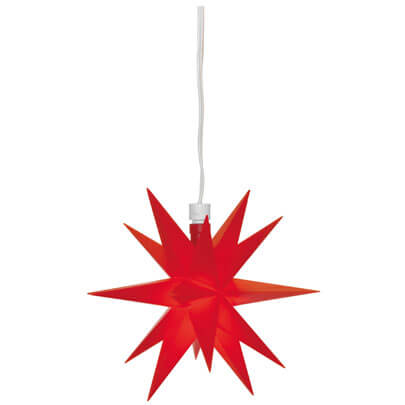 Weihnachtsstern,  1 warmweie LED, mit Trafo,  120