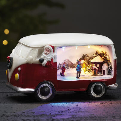 Weihnachtsbus, MERRYVILLE, 4 bunte LEDs