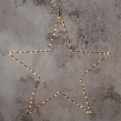 LED-Weihnachtsstern, MIRA, 80 warmweie LEDs,  700