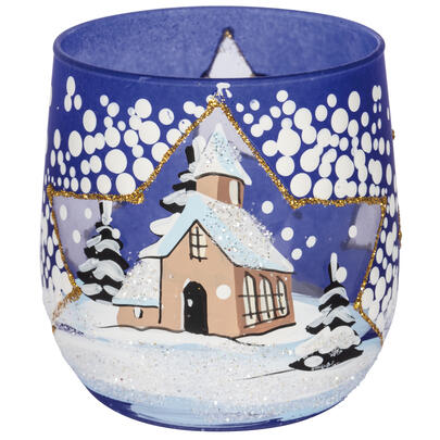 Teelichthalter, WINTERLANDSCHAFT, f�r 1 Teelicht