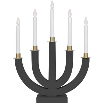 Weihnachtsleuchter, ELI, 5 x E10/55V/3W