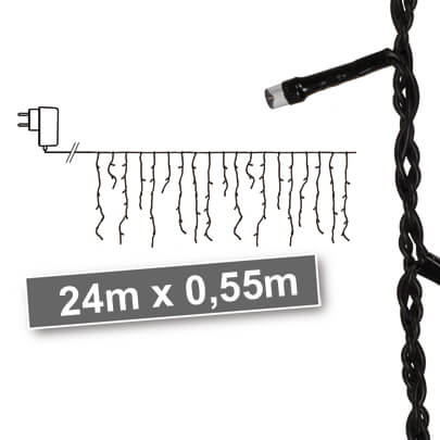 LED-Minilichtervorhang, 960 superwarmweie LEDs