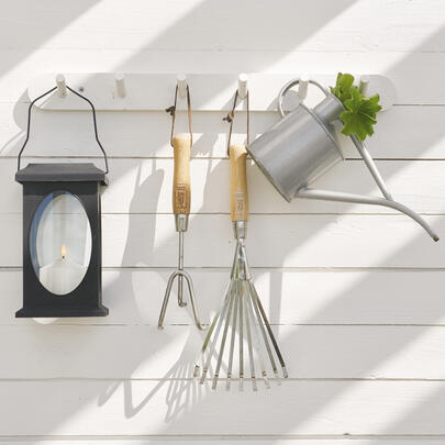 Laterne, warmweie LED
