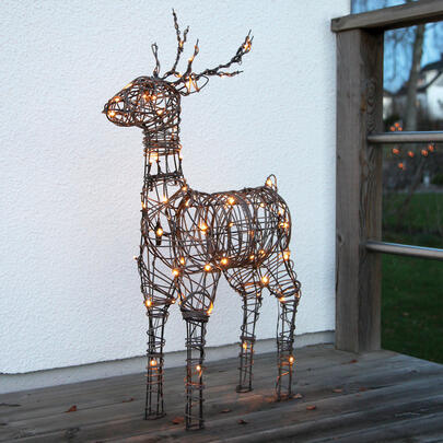 LED-Rentier, VIXEN, 64 warmweie LEDs, mit Trafo