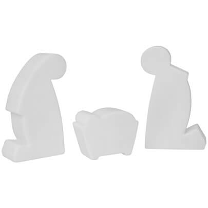 LED-Dekoleuchte, SHINING MICRO HOLY FAMILY, je 1 warmweie LED