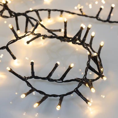 LED-Lichterkette, Cluster, 400 extrawarmweie LEDs