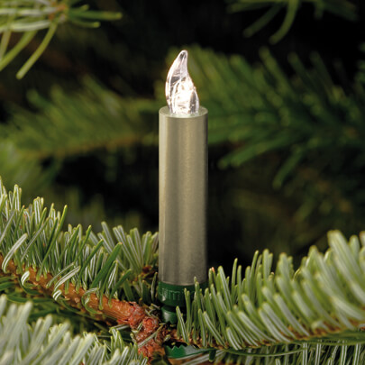 kabellose Kerzen, LUMIX SUPERLIGHT MINI, Basis-Set, 12 Stck, superhelle warmweie LEDs, cashmerefarben